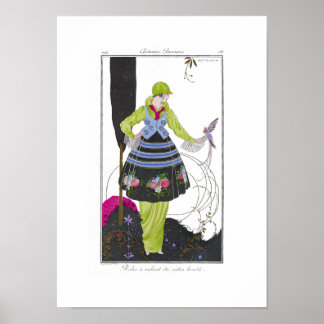 Art Deco Brunelleschi Mode Plate Print Poster