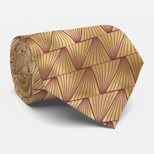 art deco Burgundy guld tiled mönster Slips