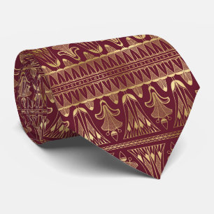 art deco Burgundy guld tiled mönster Slips