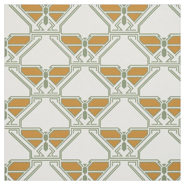 Art Deco Butterflies Tyg (Provkarta)