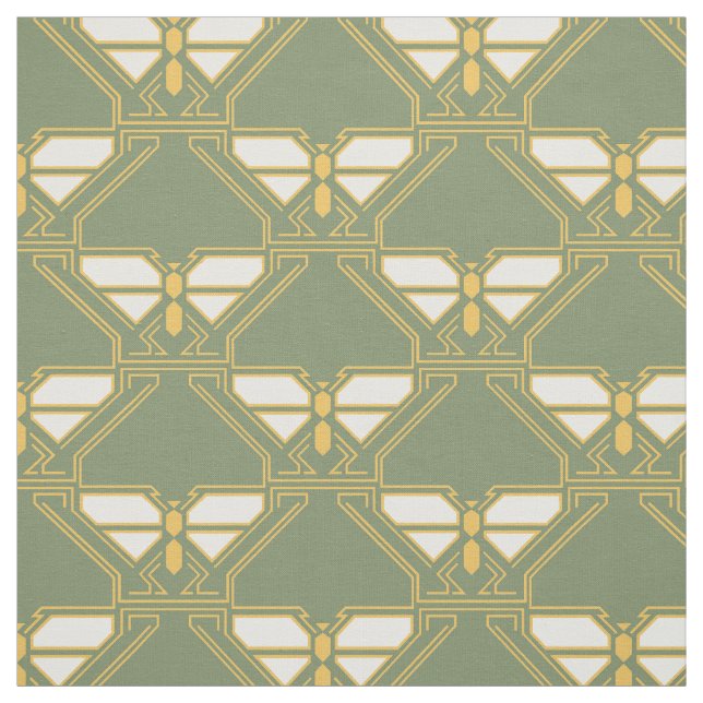 Art Deco Butterflies Tyg (Provkarta)