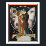 Art Deco Butterfly par 16 x 20 Skriv ut Poster<br><div class="desc">Joseph Leyendecker's Butterfly Couple Art Deco Print.</div>