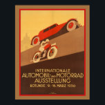 Art Deco Car Poster<br><div class="desc">Vintage Art Deco Poster bil och motorcykel</div>