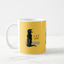 Art Deco Cat Mugg