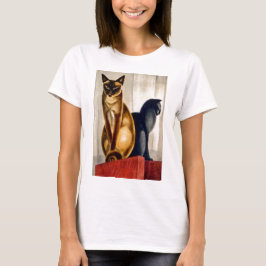 Art Deco Cats T Shirt