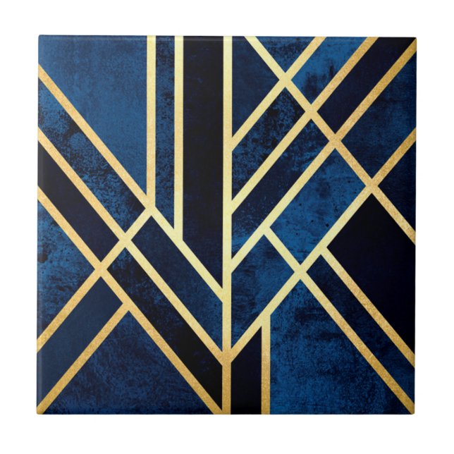 Art Deco Ceramic Tile Kakelplatta (Framsidan)