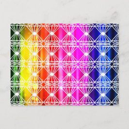 Art deco chakrafärger vacker elegant chic rolig vykort