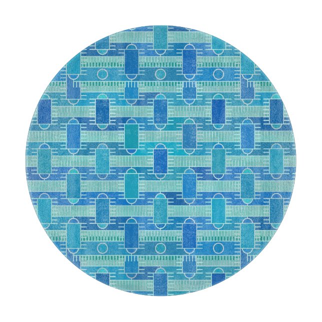 Art Deco-chicen - blått blått (Framsidan)
