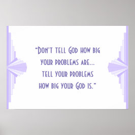 Art deco Christian-citat Poster