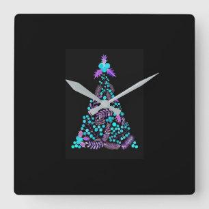 **ART DECO CHRISTMAS** CLOCK FYRKANTIG KLOCKA
