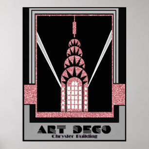 Art Deco Chrysler Byggnad Poster