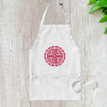 Art Deco Circle Förkläde<br><div class="desc">Art Deco stil cirkel i rött. Den här designen ser ut att vara verkligen för dessa Apron</div>