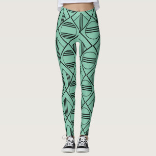 Art Deco-cirklar och diamanter Leggings