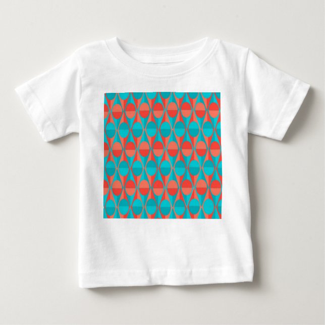 Art Deco-cirklar och trianglar T Shirt (Framsida)
