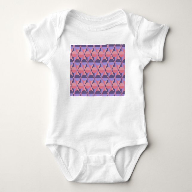 Art Deco-cirklar och trianglar T Shirt (Framsida)