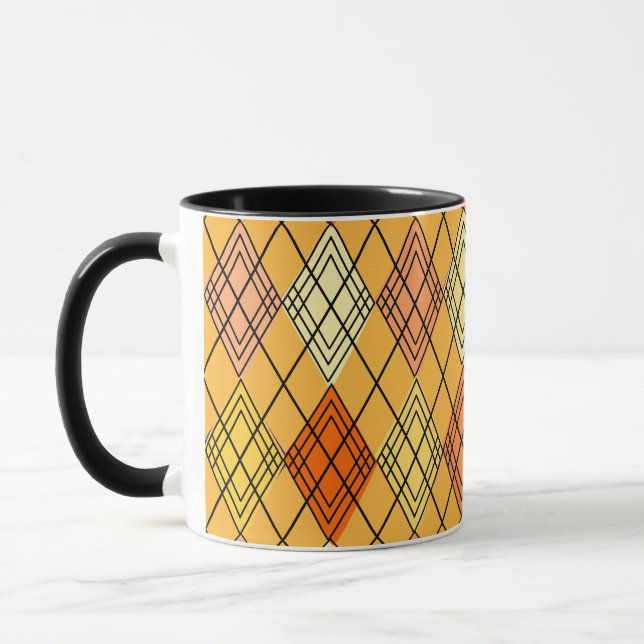Art Deco Citrus Argyle Mugg (Vänster)