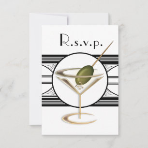 Art Deco Cocktail Design-OSA kort