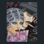 ART DECO COUPLE POSTER<br><div class="desc">Ursprunglig akrylmålning på arbetsyta, ... ... ... ..Ett vackert och charmigt par i en kväll av roligt, där de kommer att dansa natten bort. Detta är den typ av målning som är nostalgisk och som för tillbaka en tid av glädje och vackert mode, kvinnor var de flesta eleganter och kvinnor...</div>