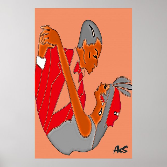 ART DECO COUPLE POSTER (Framsidan)
