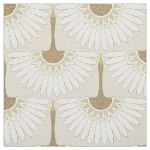 Art deco cranes manmond tyg