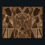 Art Deco Dachshund hund Poster<br><div class="desc">Art Deco Dachshund hund</div>