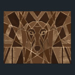 Art Deco Dachshund hund Poster<br><div class="desc">Art Deco Dachshund hund</div>
