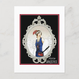 Art Deco Dam 1920-talet Vykort