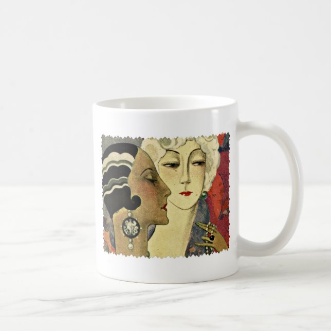 Art Deco Dam Kaffemugg (Höger)
