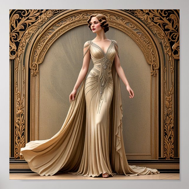 Art Deco Dam Poster (Framsidan)