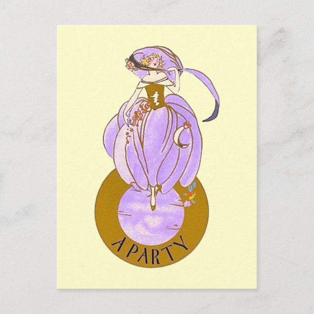 ART DECO DAM VYKORT (Framsida)