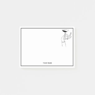 Art Deco Damhand som håller champagneglas Post-it Block