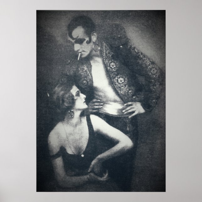 Art deco dancers berber och drast poster (Framsidan)