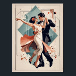 Art Deco-dans Poster<br><div class="desc">Underbar poster utformning. Du kommer att kärlek det som andra. Du kan fritt använda den här designen för andra produkter som du gillar eller anpassa och lägga till texten. Följ mig för mer. Tack. Ha en trevlig dag.</div>