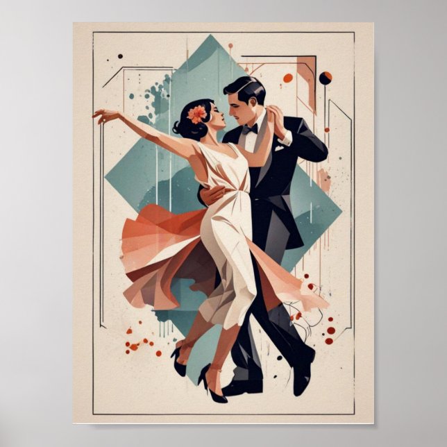 Art Deco-dans Poster (Framsidan)