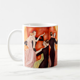 Art Deco Dansande Par 1920-Talets Ballsal Kaffemugg