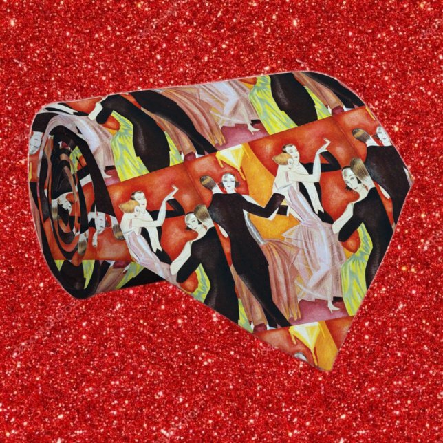 Art Deco Dansande Par 1920-Talets Ballsal Slips (Skapare uppladdad)