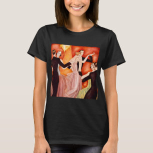 Art Deco Dansande Par 1920-Talets Ballsal T Shirt