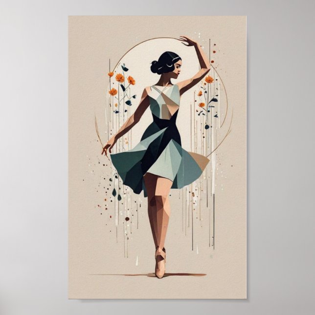 Art Deco-dansare Poster (Framsidan)