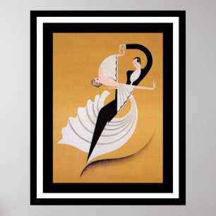Art Deco-dansare Poster