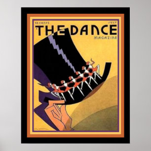 Art déco "dansen" täcker (20-tal) 16 x 20 poster