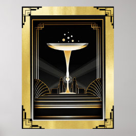 Art Deco Decadence Poster. Poster