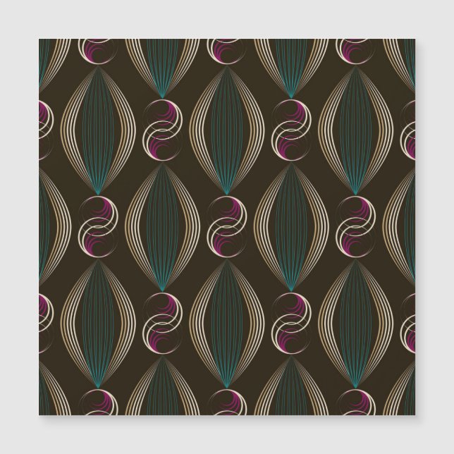 Art deco: den geometriska vintagen mönster. (Framsida)