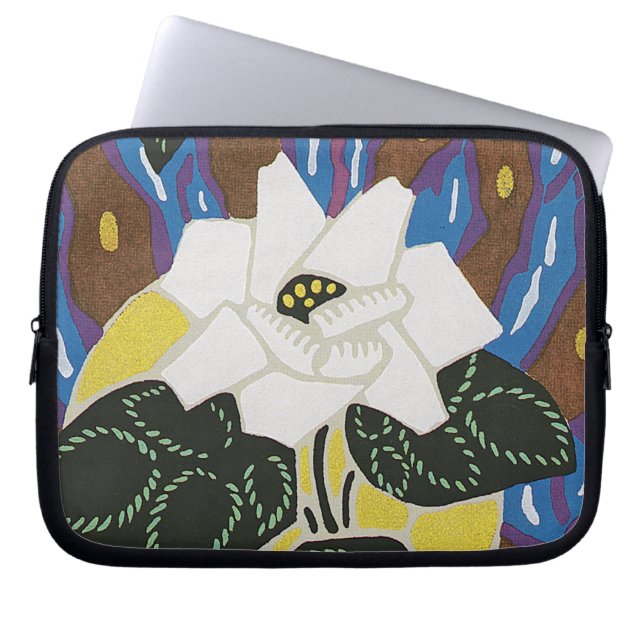 Art Deco Design #12 vid Sunshinedazzle Laptop Sleeve (Framsidan)