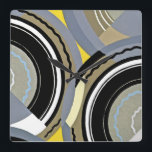 Art Deco Design #2 vid Emporio Moffa Fyrkantig Klocka<br><div class="desc">Vintage Art Deco-design.</div>