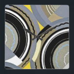 Art Deco Design #2 vid Emporio Moffa Fyrkantig Klocka<br><div class="desc">Vintage Art Deco-design.</div>