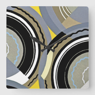 Art Deco Design #2 vid Emporio Moffa Fyrkantig Klocka