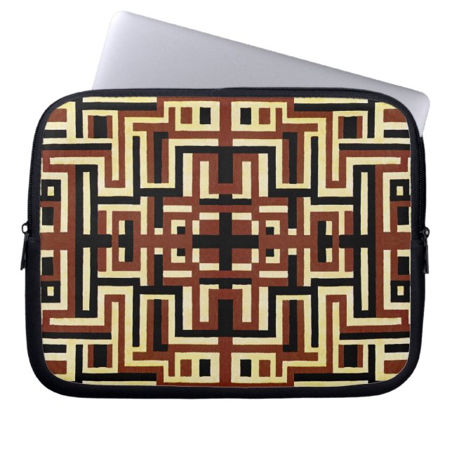 Art Deco Design #2 vid Sunshinedazzle Laptop Sleeve (Framsidan)
