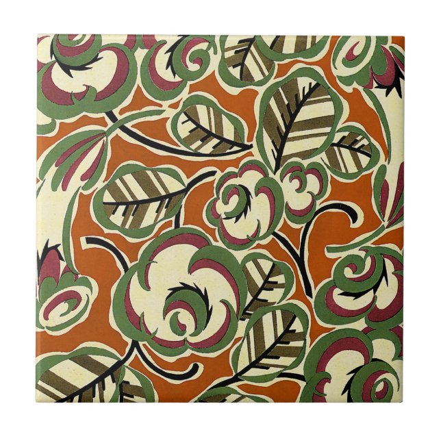 Art Deco Design #5 vid Sunshinedazzle Kakelplatta (Framsidan)