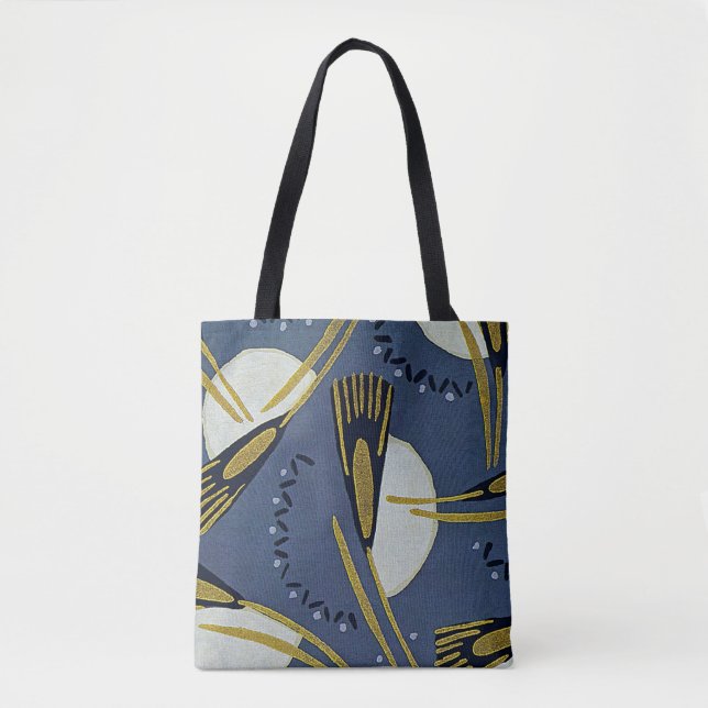 Art Deco Design #7 blom- Tygkasse (Framsida)