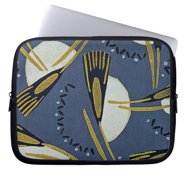 Art Deco Design #7 vid Sunshinedazzle Laptop Sleeve (Framsidan)
